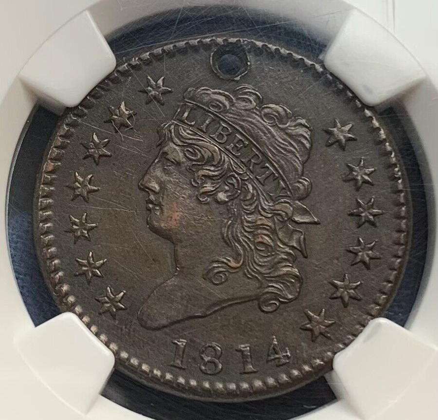 Thoughts-On-This-1814-Classic-Head-Large-Cent-Holed